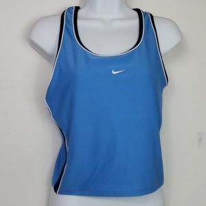 Nike dri-fit women's tank sz S blue built in bra